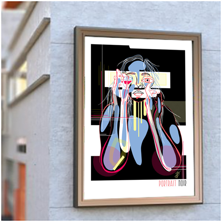 Visage représentant la maladie