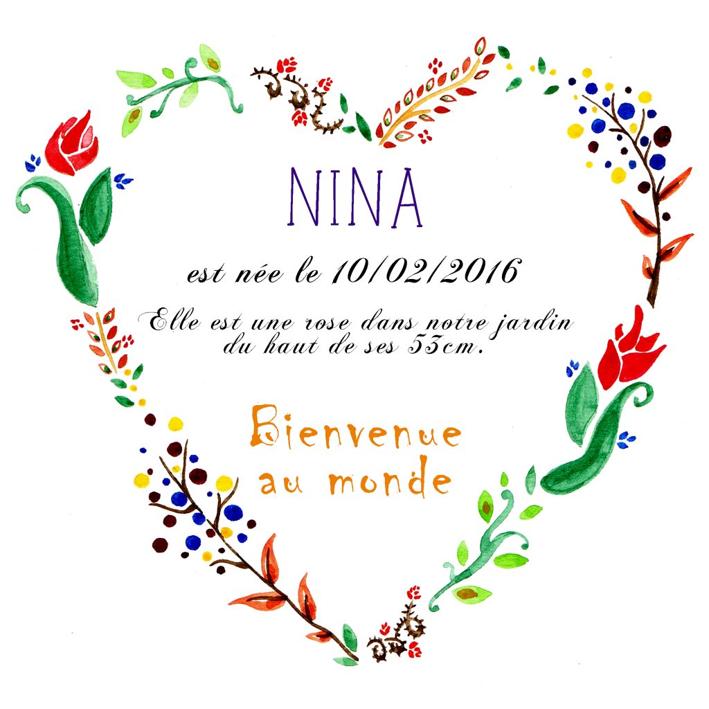 Faire part Naissance