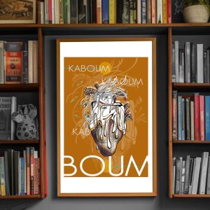 Kaboum mis en scène dans une bibliothèque